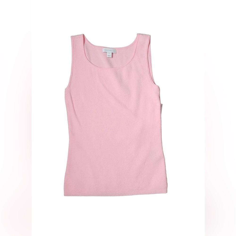 NWT “Barbie” Pink Charter Club Sleeveless Sweater